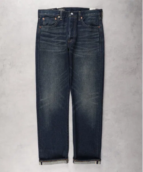 【Levi's】Джинсы "501" из денима с кромкой, оригинальные прямые — фото 2