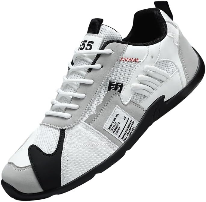 

Мужские ретро кроссовки с дышащей сеткой - зеленый и бежевый, с нескользящей подошвой, всесезонные повседневные туфли с текстильной подкладкой и круглым носком для ежедневного комфорта Clolinde