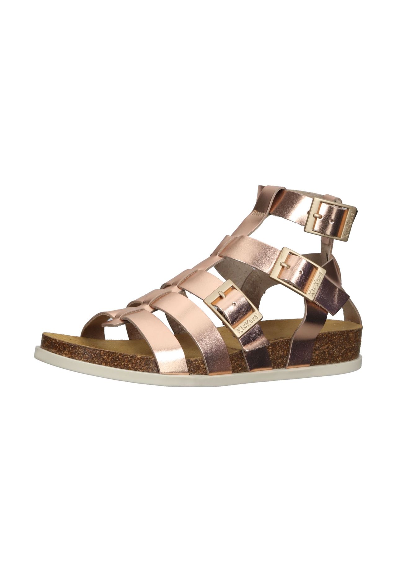 Кожаные мюли KicKers, цвет Rose