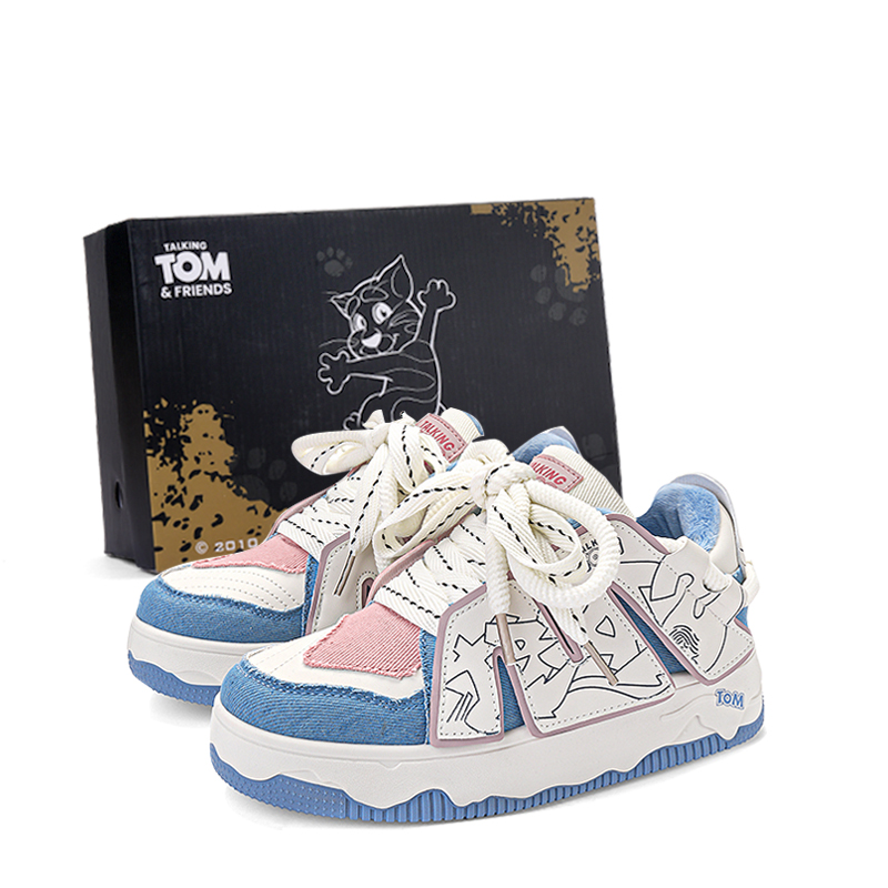 

Теплые противоскользящие и износостойкие балансировочные легкие дышащие низкие кроссовки для скейтбординга Unisex TALKING TOM, maris sal milk синий (fleece-lined)