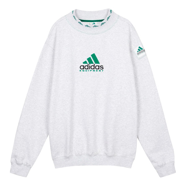 

Толстовка Men's adidas originals Eqt Logo Embroidered Sports Round Neck Pullover Gray, мультиколор