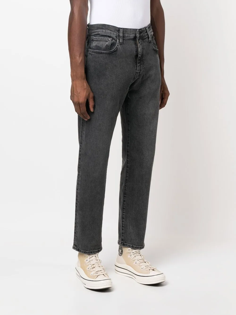 Прямые джинсы с нашивкой-логотипом Levi's, черный — фото 3