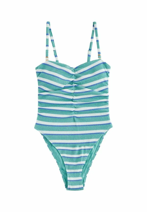 

Купальник-Бандо с эффектом утягивания живота и сборками для высоких женщин. Next, Aqua Blue/White Crinkle Stripe, Белый, Купальник-Бандо с эффектом утягивания живота и сборками для высоких женщин. Next, Aqua Blue/White Crinkle Stripe