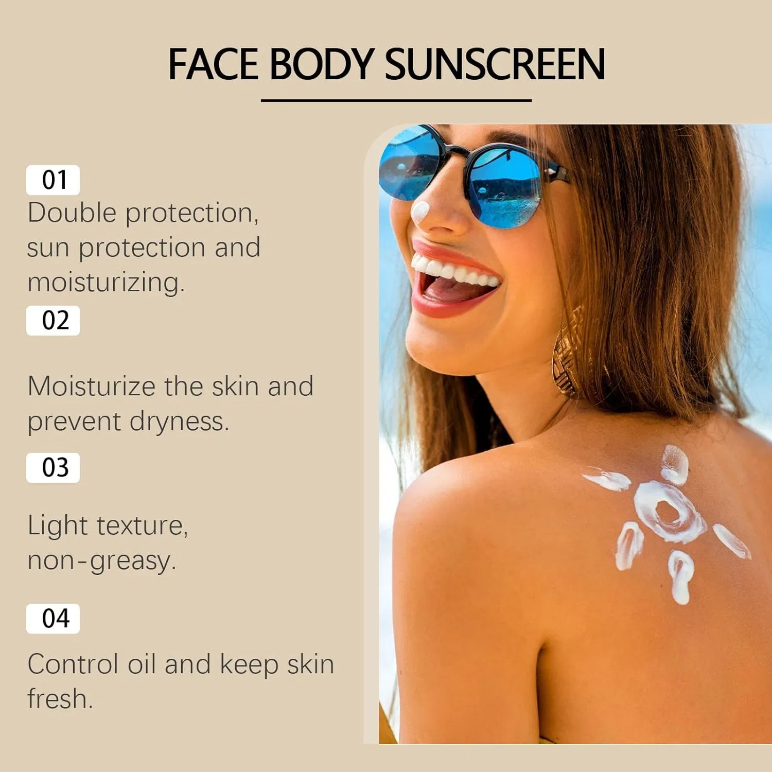 Солнцезащитный крем для лица SPF 50, 100 г — фото 3