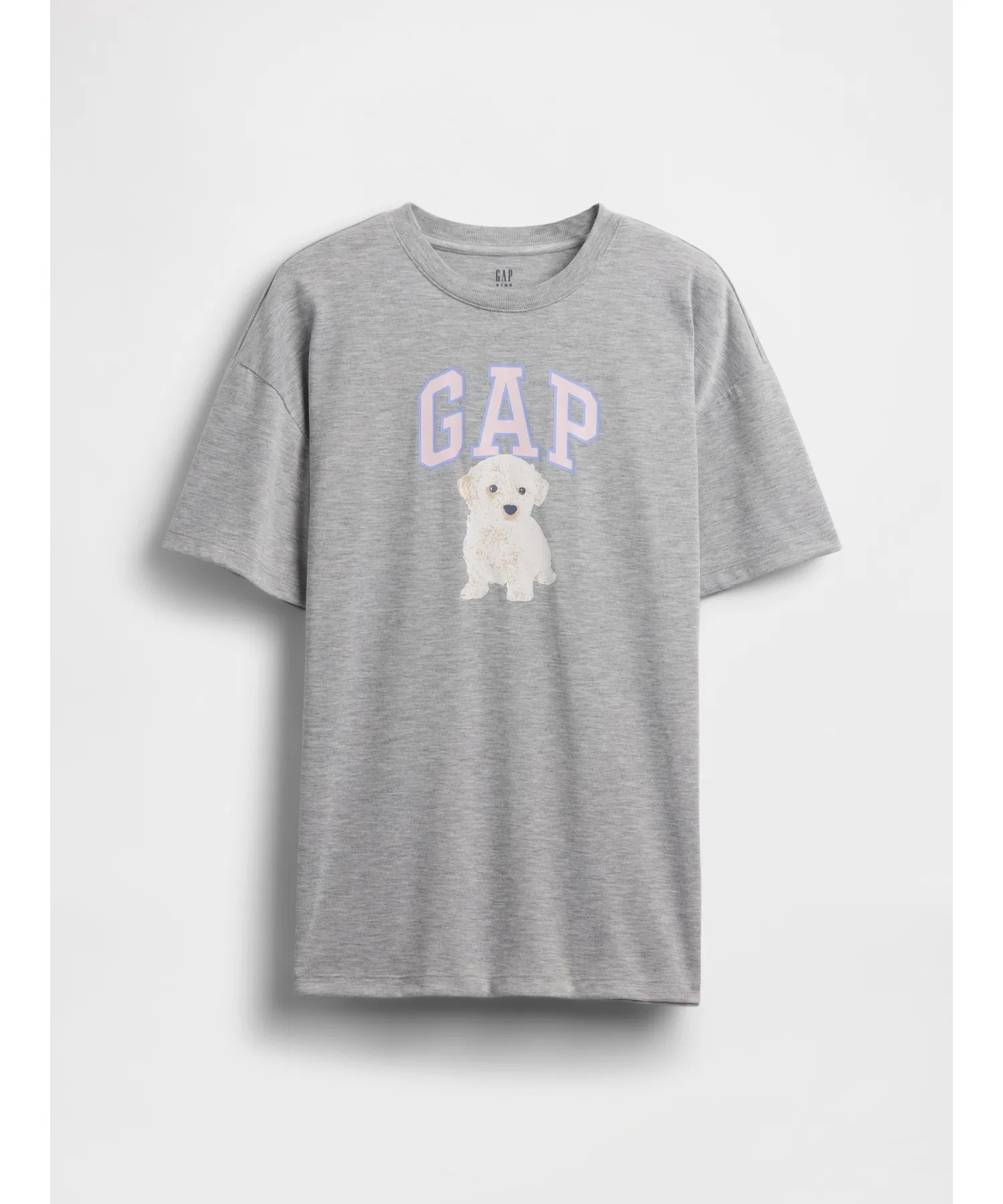 Детская пижамная футболка с крупным графическим логотипом GAP из переработанных материалов. — фото 2