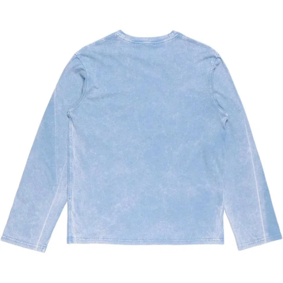 Футболка с длинным рукавом с принтом Acne Studios, Blue — фото 3