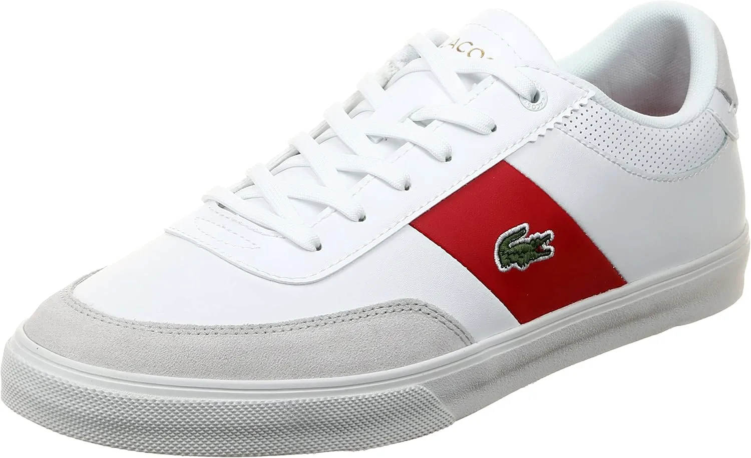 Мужские кроссовки Lacoste Court-Master Pro 2221 SMA с кожаным верхом и логотипом, черный