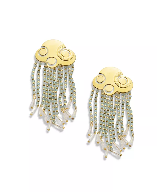 

Серьги-Подвески Joya, покрытые 18-каратным золотом Nectar Nectar New York, gold