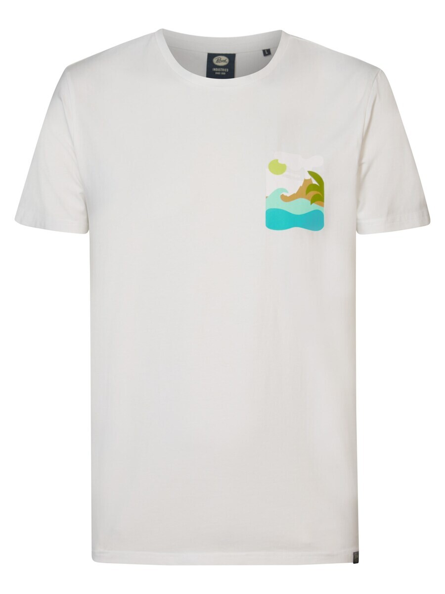 

Классическая футболка Petrol Industries Shirt Tropicale, белый