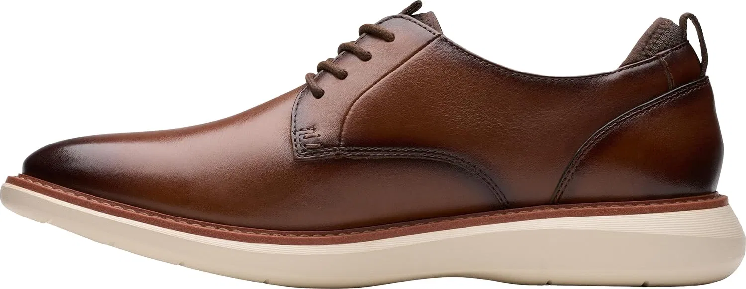 Туфли Clarks Men's Brantin Plain, Dark Tan Leather — фото 2