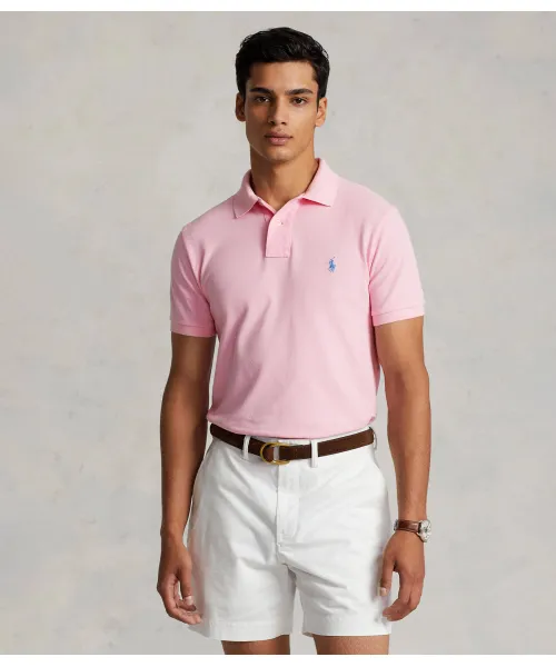 

Футболка поло Slim fit Polo Ralph Lauren, розовый