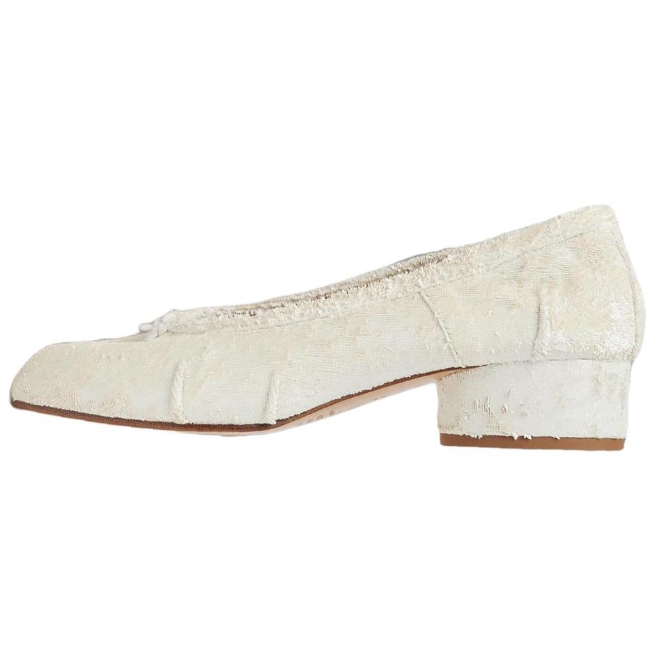 Maison Margiela Туфли Tabi на массивном каблуке, высокие, 3 см, женские, белые