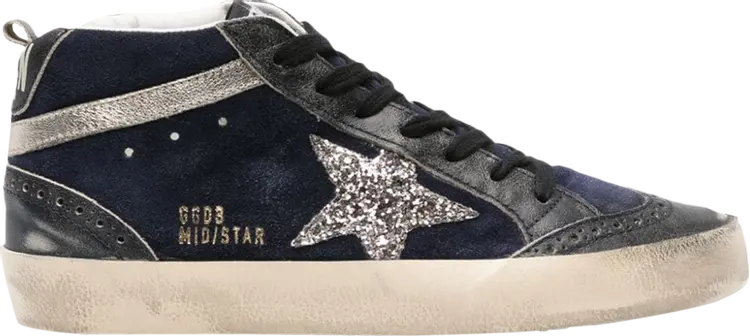 

Кроссовки Golden Goose Wmns Mid Star 'Medieval Blue Silver Glitter', синий