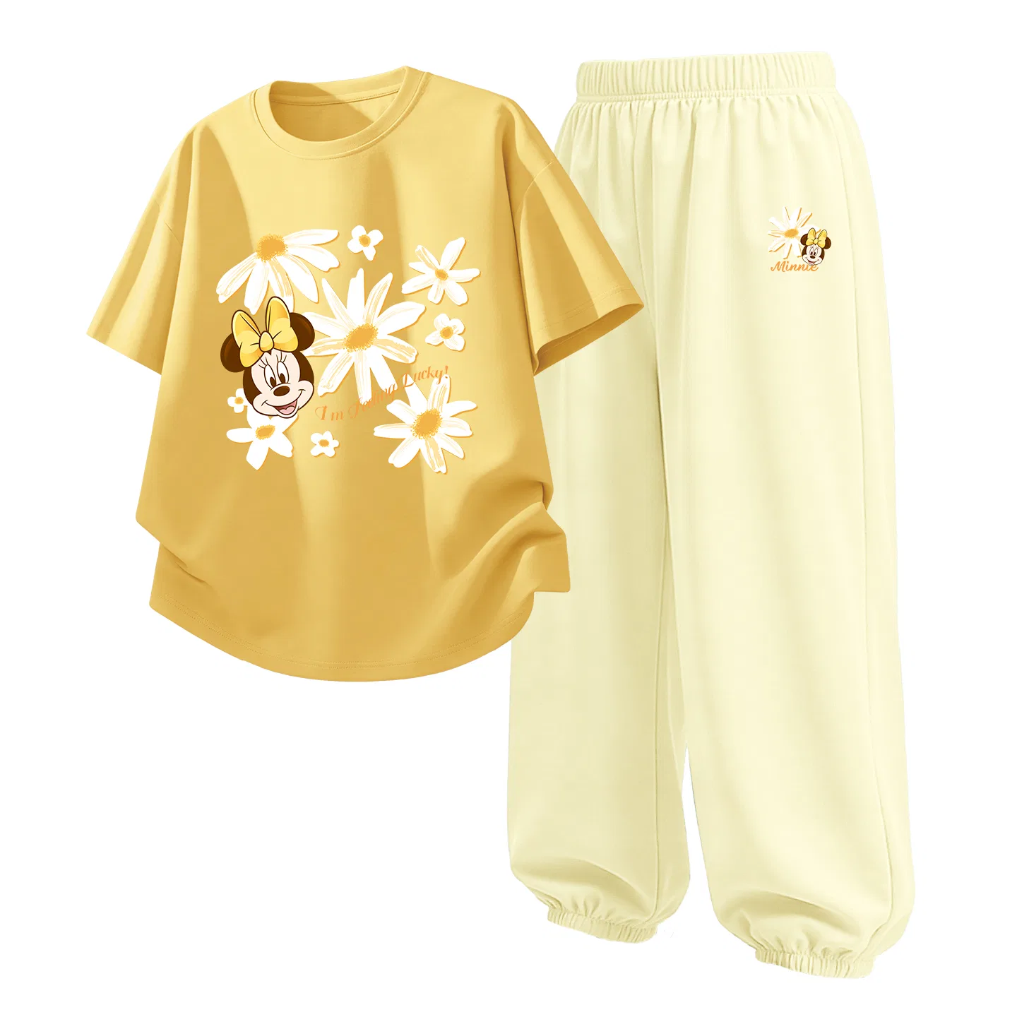 Детский спортивный костюм Casual Sportswear 2 Piece Set Disney, Di Fan Sheng Hua Cheese Yellow+Di Fan Sheng Hua K Sunrise Yellow
