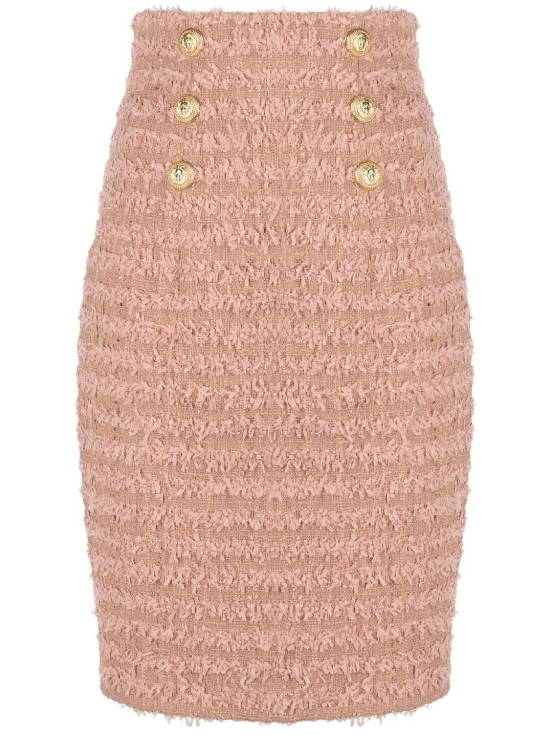 

Balmain твидовая юбка-карандаш, нейтральный цвет