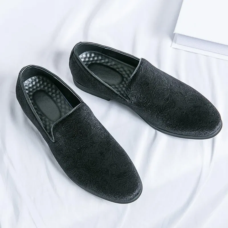 Лоферы вельветовые Men's Luxury, Black Senlongbao — фото 3