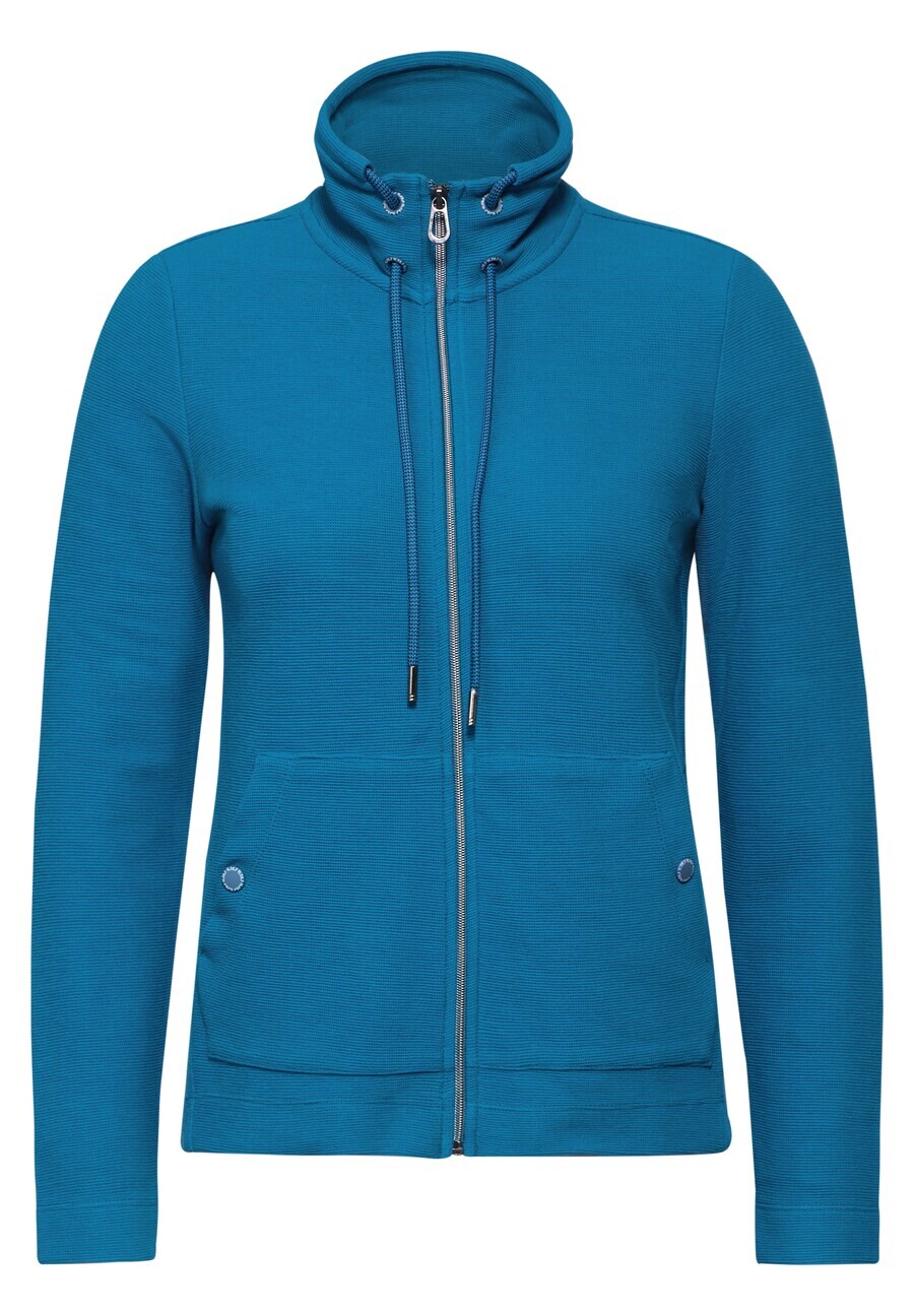 

Толстовка с капюшоном на молнии CECIL Zip-Up Hoodie, лазурный