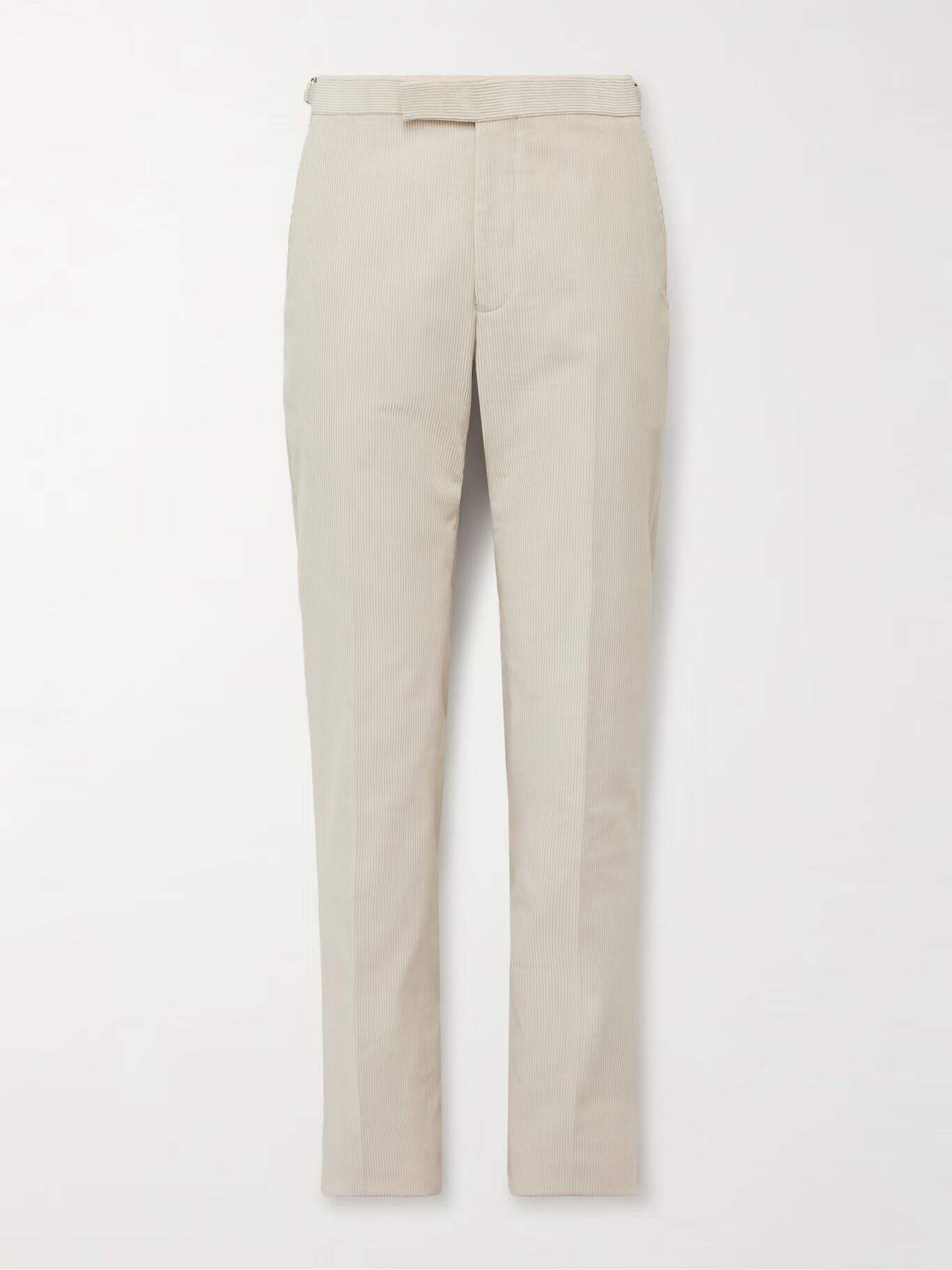 

Прямые брюки-костюмы Chapman Slim-Fit из хлопка и вельвета RICHARD JAMES, слоновая кость