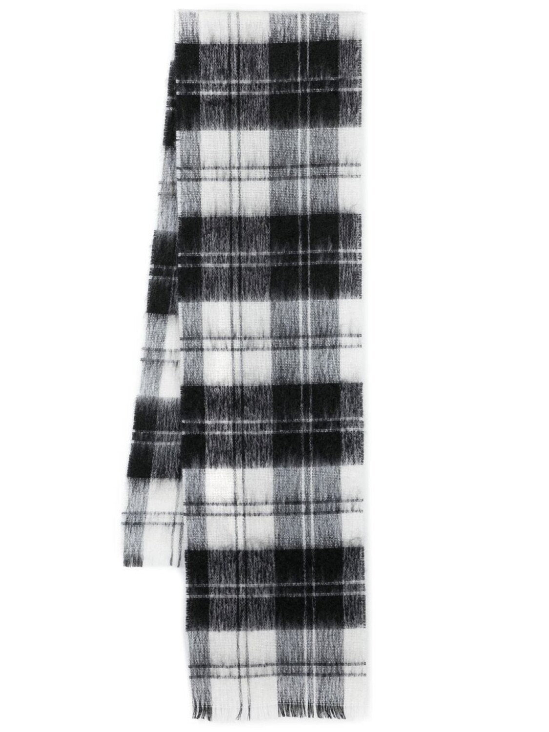 

Mackintosh шарф Erskine в клетку, черный