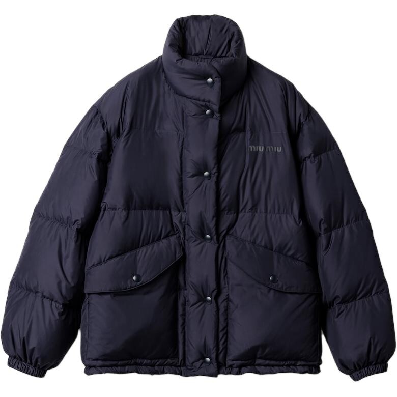 Пуховик женский Marine Blue Miu Miu