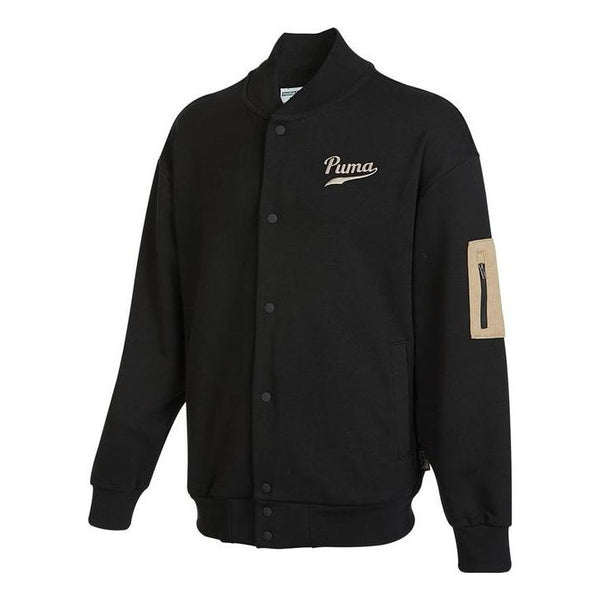 

Куртка logo baseball jacket 'black' Puma, черный