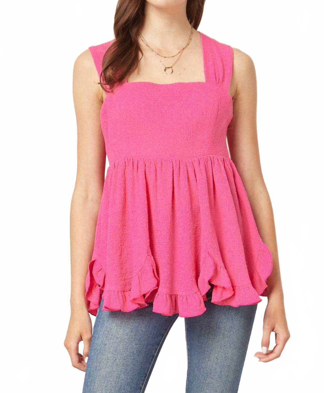 

Розовый топ-бэбидолл с квадратным вырезом Entro