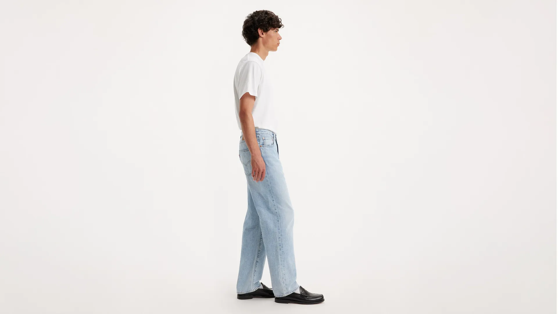 Свободные легкие мужские джинсы 568 Levi's, цвет Varsity Academia Lightweight - Light Wash - Non-Stretch — фото 4