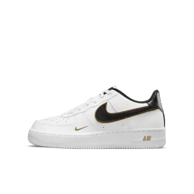 

Кроссовки Nike Air Force 1 LV8, цвет White/Metallic Gold/White/Black