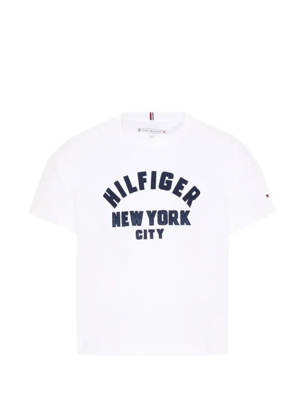 Футболка с круглым вырезом и короткими рукавами Tommy Hilfiger Junior, белый