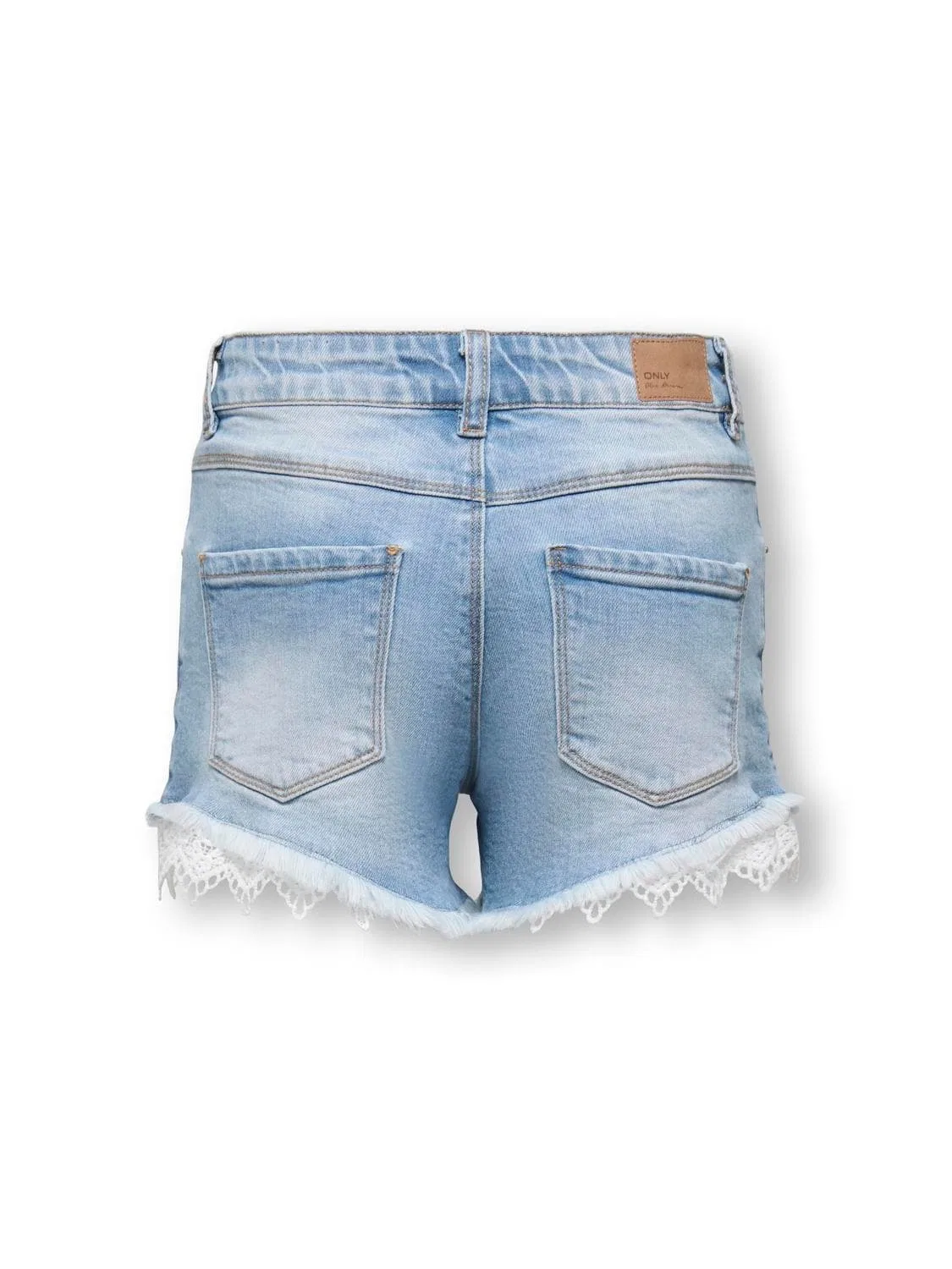 Шорты с кружевом KIDS ONLY, light blue denim — фото 3