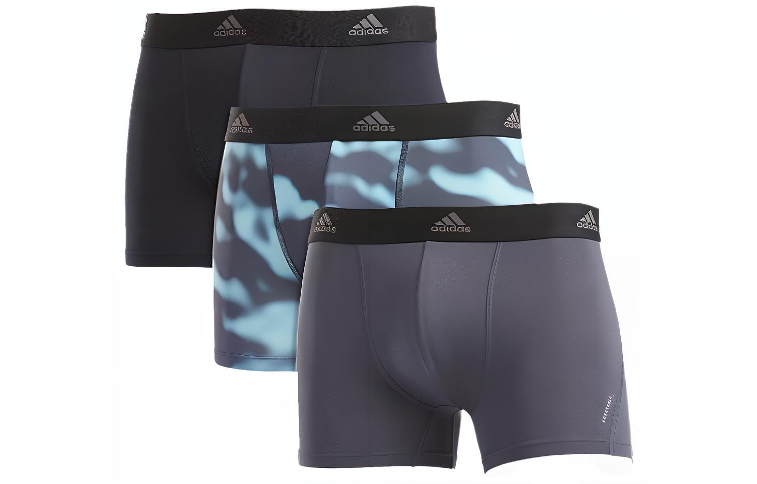 

Мужские боксеры Adidas, 3 шт (Черный+Камуфляж+Темно-серый)