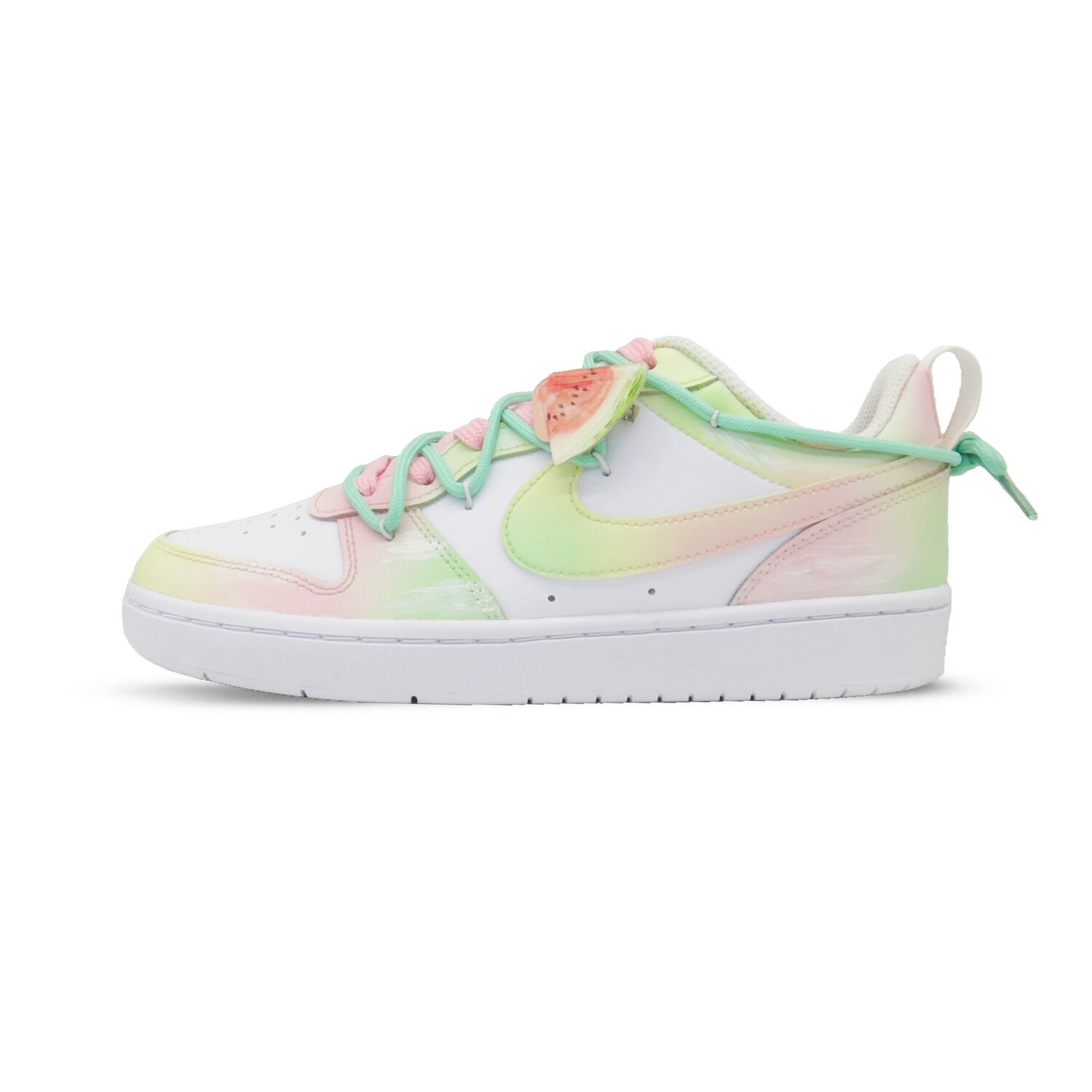 

Кроссовки Nike Court Borough Skateboarding Shoes Women's Low-top White, цвет Watermelon color
