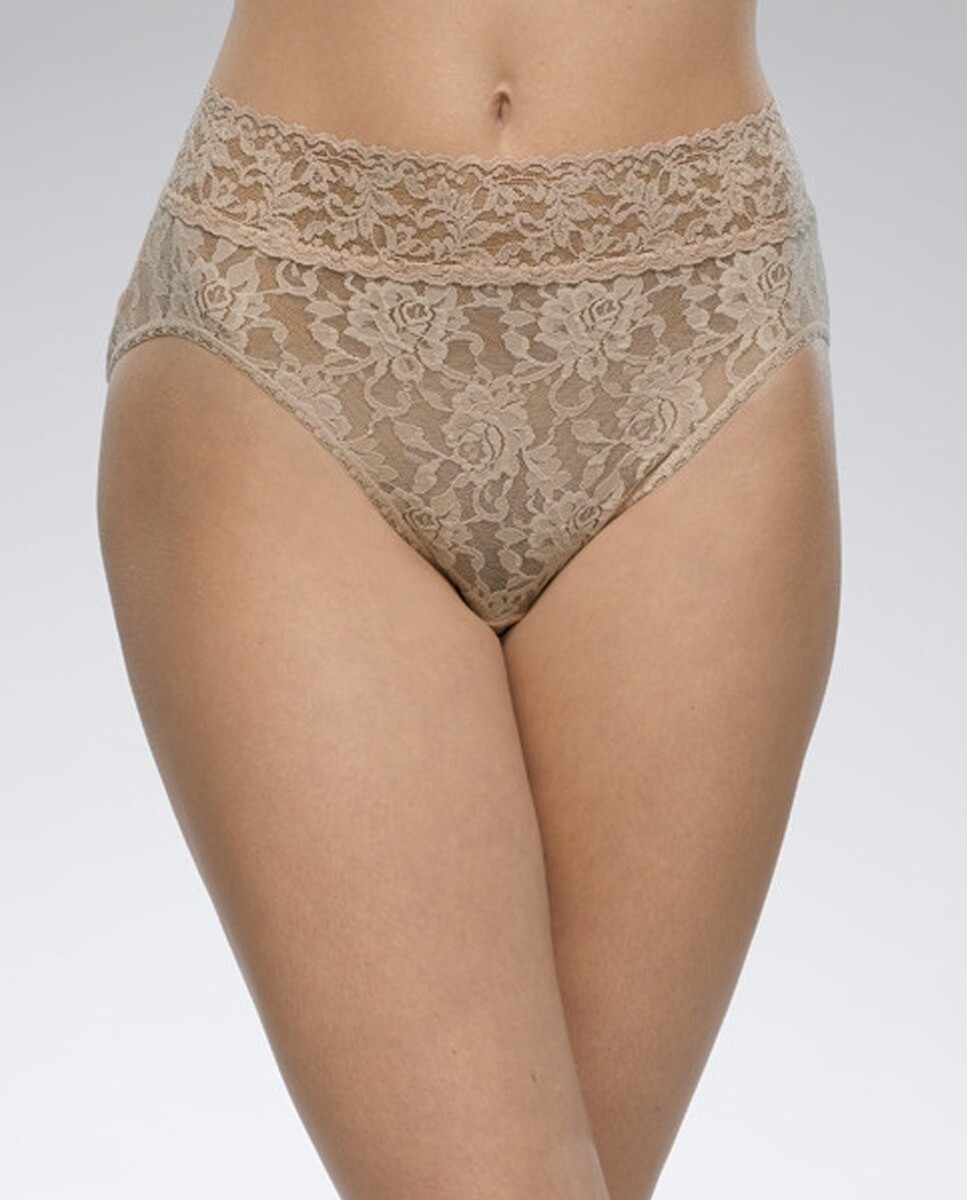 

Высокие кружевные трусики Hanky Panky, коричневый