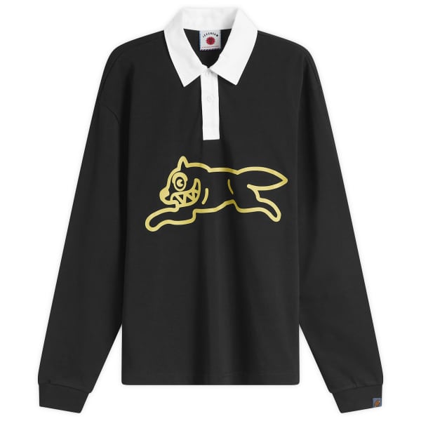 

Регбийная футболка с бегущей собакой Icecream, черный