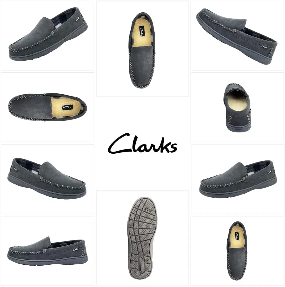 Мокасины мужские Clarks, серый — фото 2