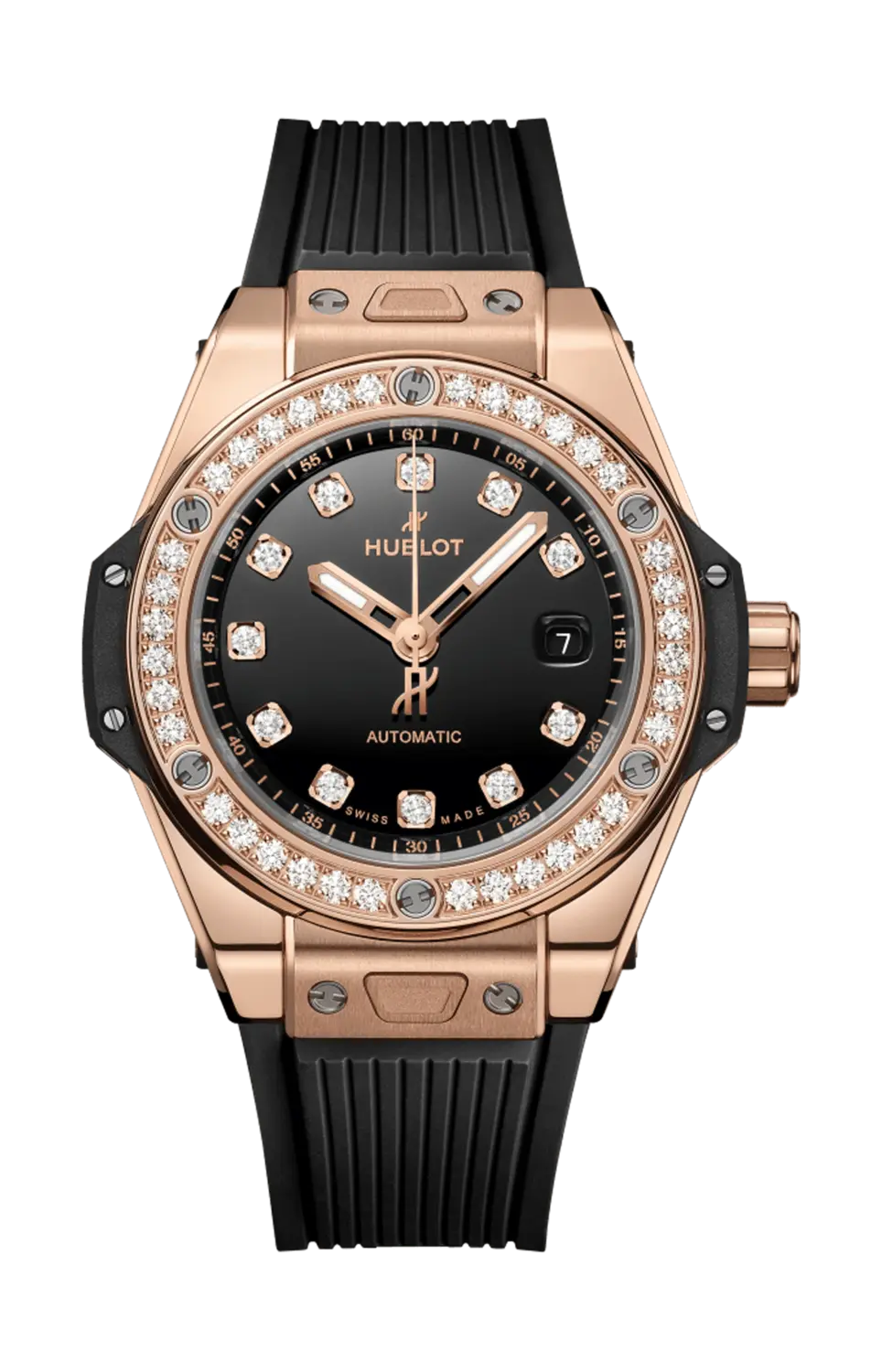 

Часы Hublot Big Bang one click gold diamonds 33 мм