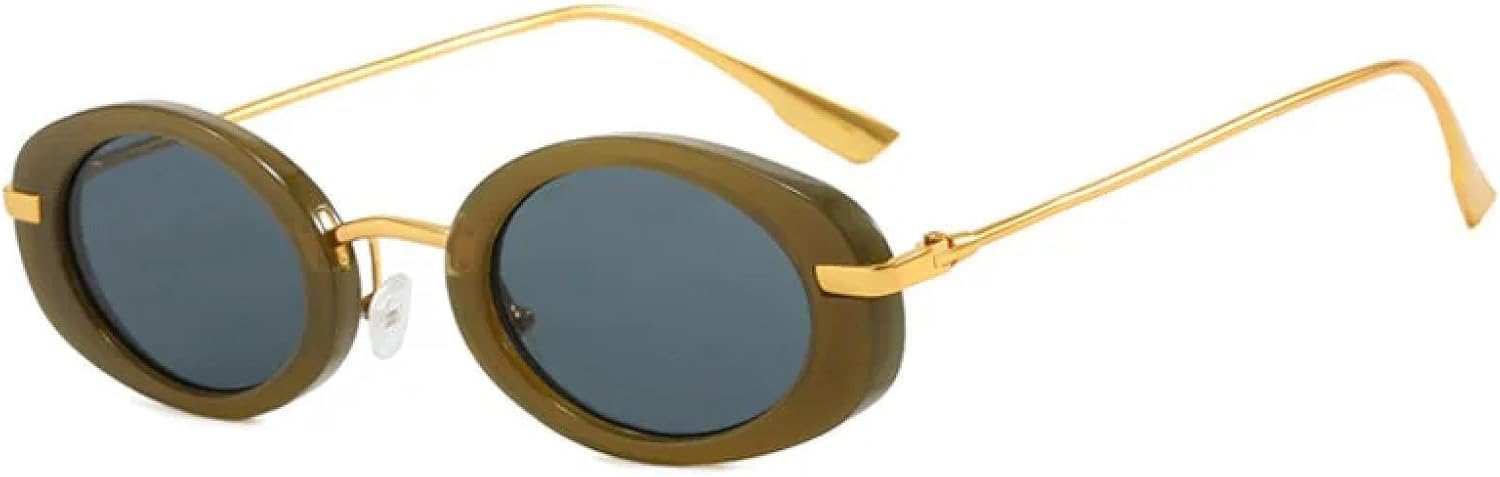 

Овальные солнцезащитные очки в стиле металл-панк 2027 года, модные для женщин и мужчин, с леопардовым принтом, ретро-очки для пляжа, защита от УФ-излучения UV400 MTZJH, One Color