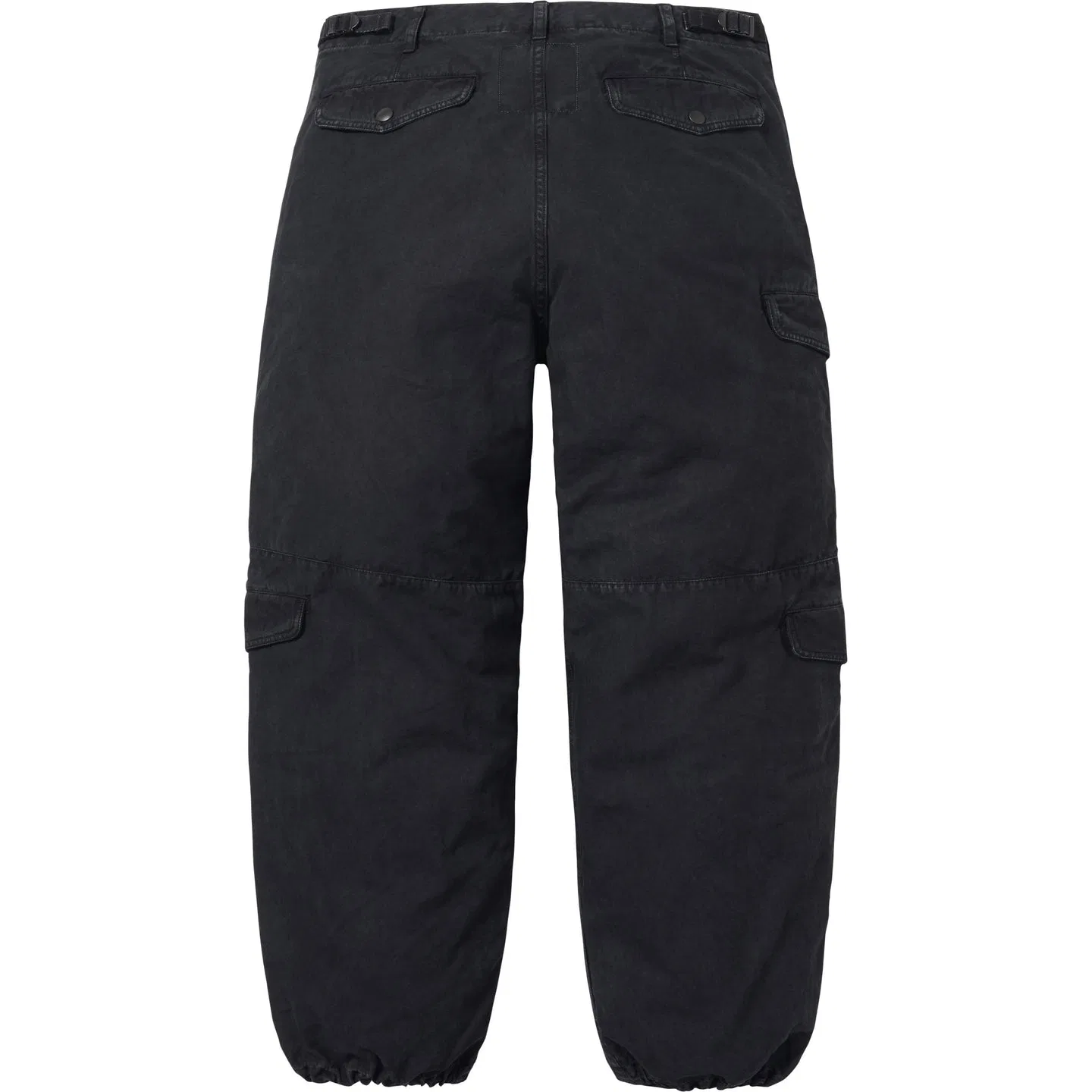 Штаны карго Supreme x Alpha Industries SS26 WEEK9 Cotton Flight Pant Cargo Pants черные — фото 4