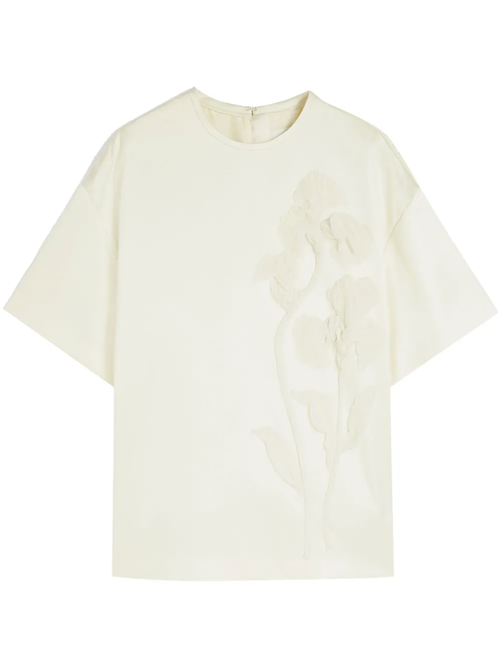 

Футболка с вышивкой JIL SANDER, белый