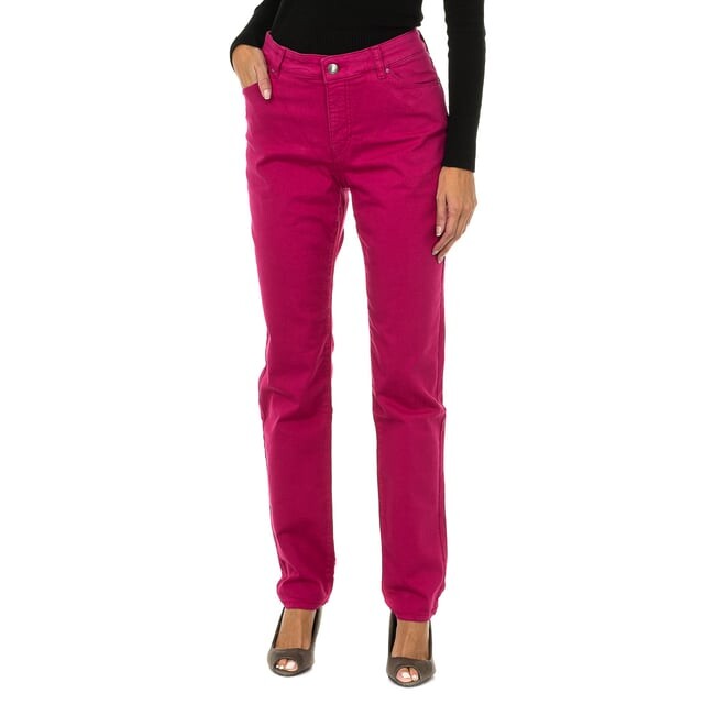 

Длинные женские брюки из денима стрейч 6y5j18 5d3iz Armani, розовый