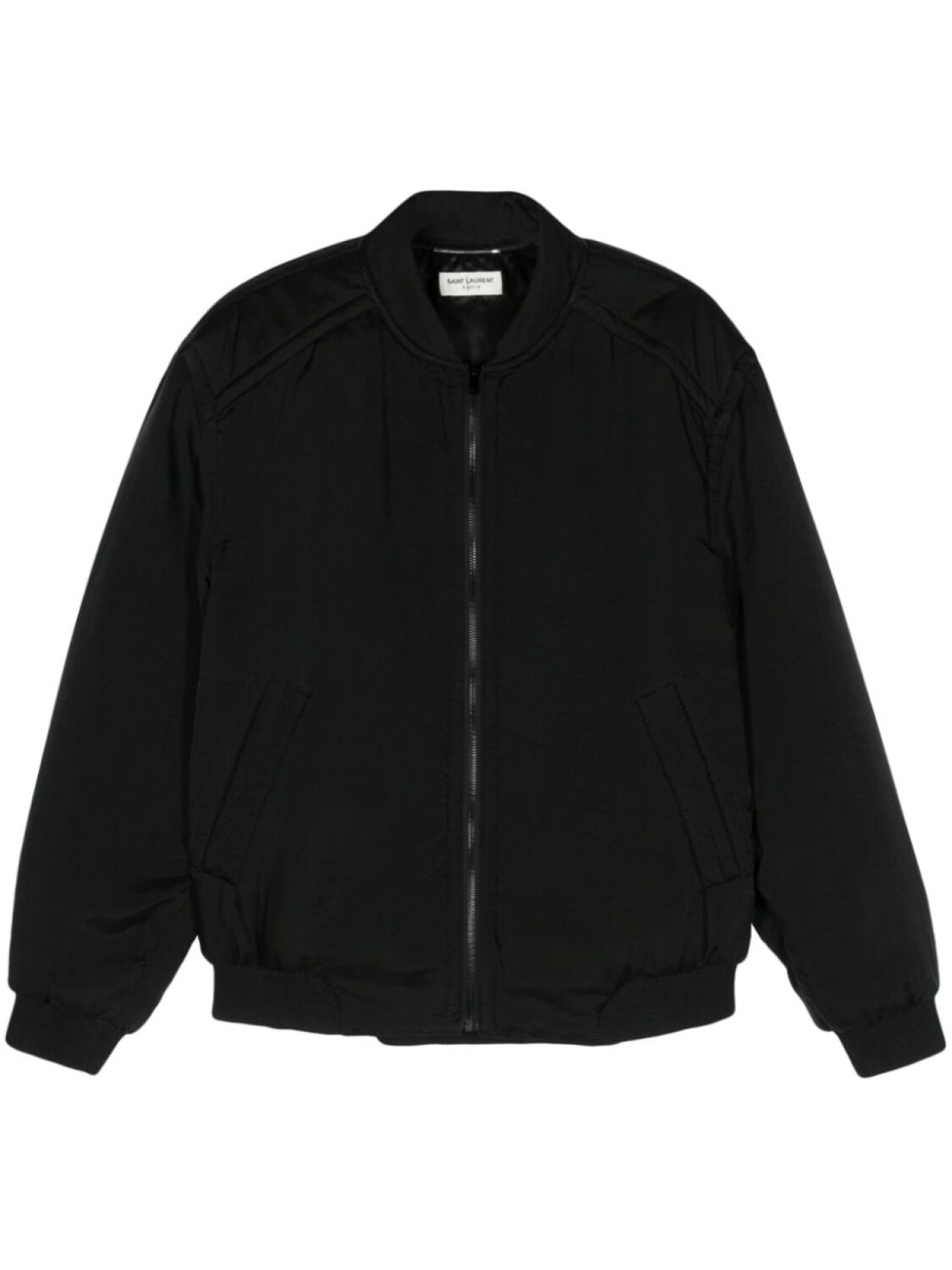 

Saint Laurent утепленная куртка-бомбер Тедди, черный