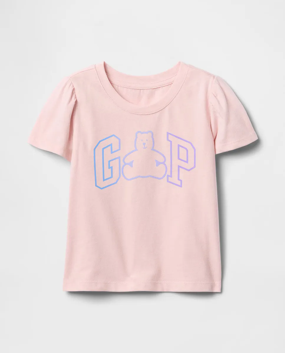 

Baby girl футболка с короткими рукавами и круглым вырезом Gap, цвет Rosa