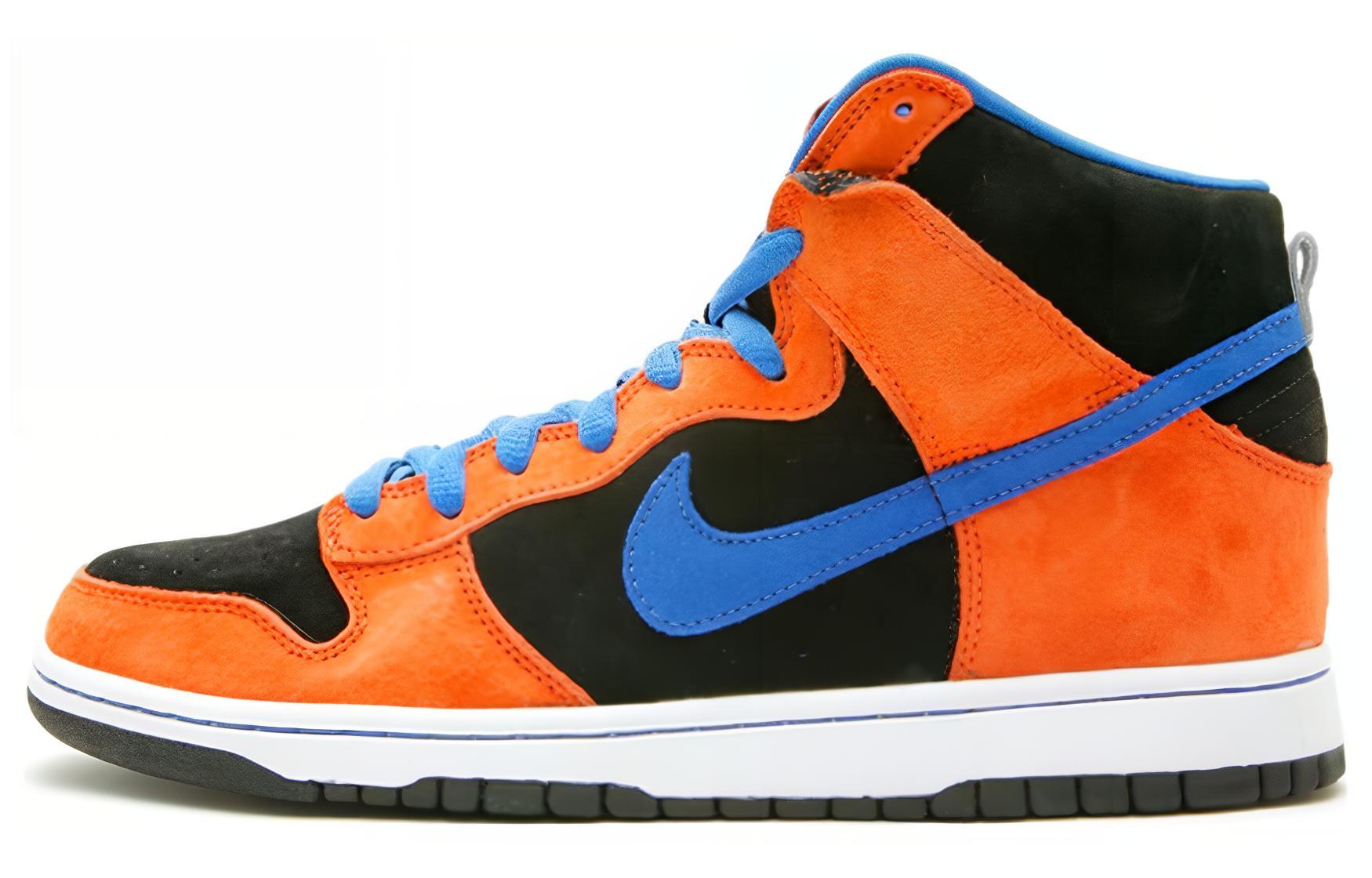 

Высокие кроссовки sb dunk knicks Nike, черный оранжевый синий