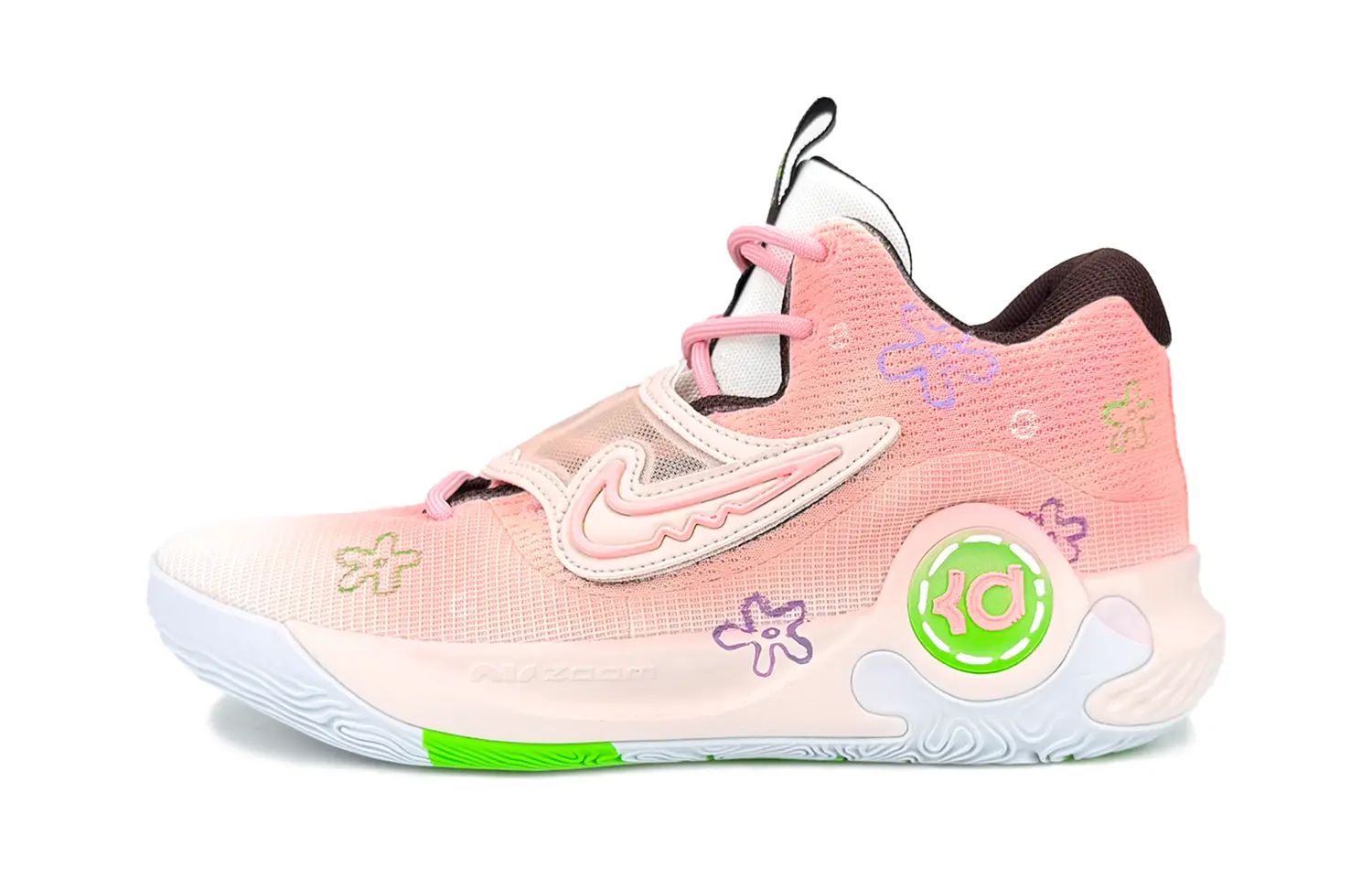

Nike Баскетбольные кроссовки KD Trey 5 X с амортизацией, износостойкие, дышащие, низкие, мужские, розовые, белые