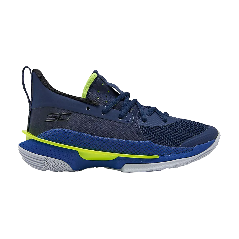 

Кроссовки Curry 7 Big Kids Under Armour, синий