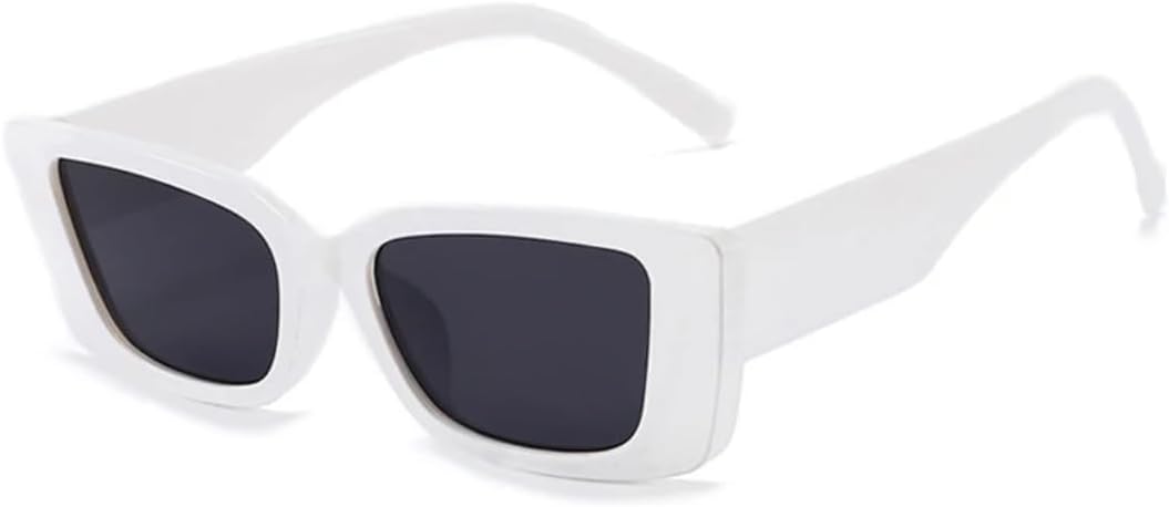 

Солнцезащитные очки с защитой UV400 | Маленькая оправа, линзы конфетного цвета | Для женщин и мужчин, для занятий спортом на открытом воздухе и вождения DSVIGF, White Gray