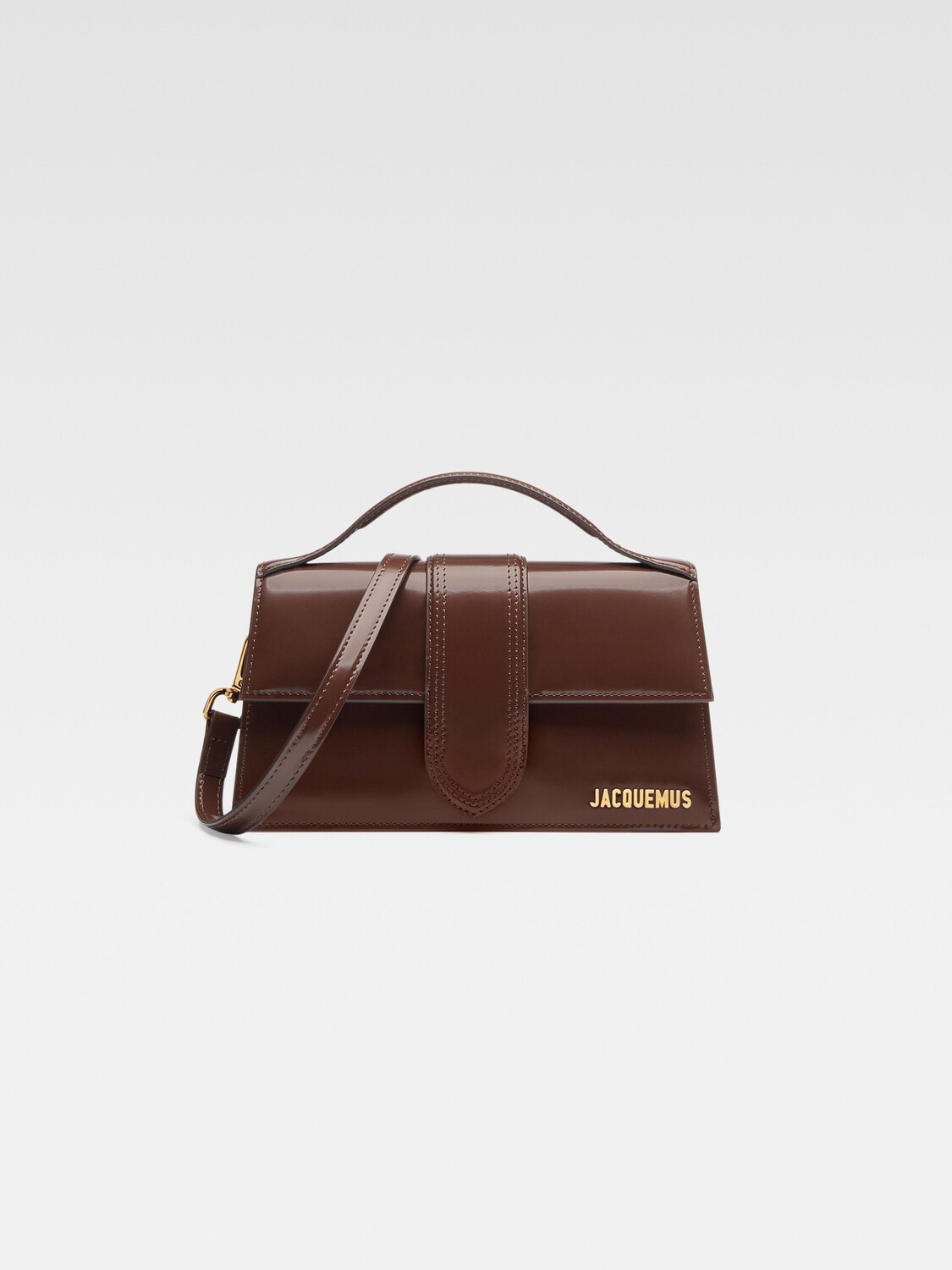 

Сумка-клапан через плечо JACQUEMUS The large Bambino, цвет Midnight Brown, Коричневый, Сумка-клапан через плечо JACQUEMUS The large Bambino, цвет Midnight Brown