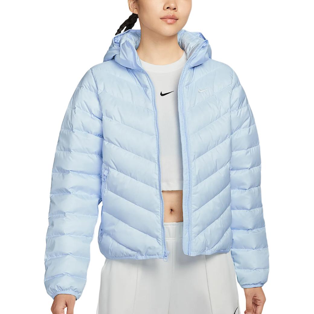 Куртка Therma FIT FW25 Sportswear Windpuffer WINDRUNNER Down женская Nike, синий/белый