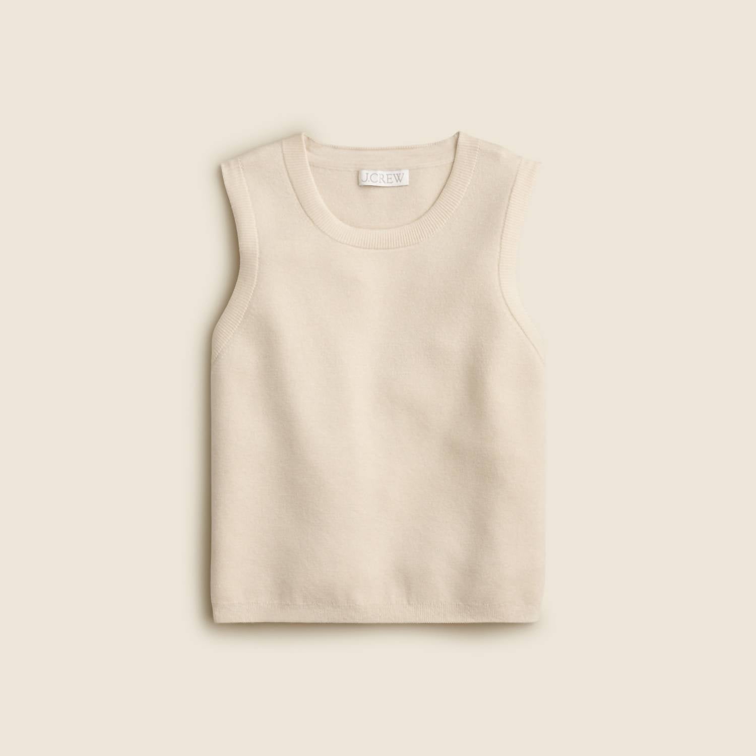 

Женский свитер Shell из смеси шелка и лиоцелла Tencel в натуральном цвете J.Crew, цвет natural