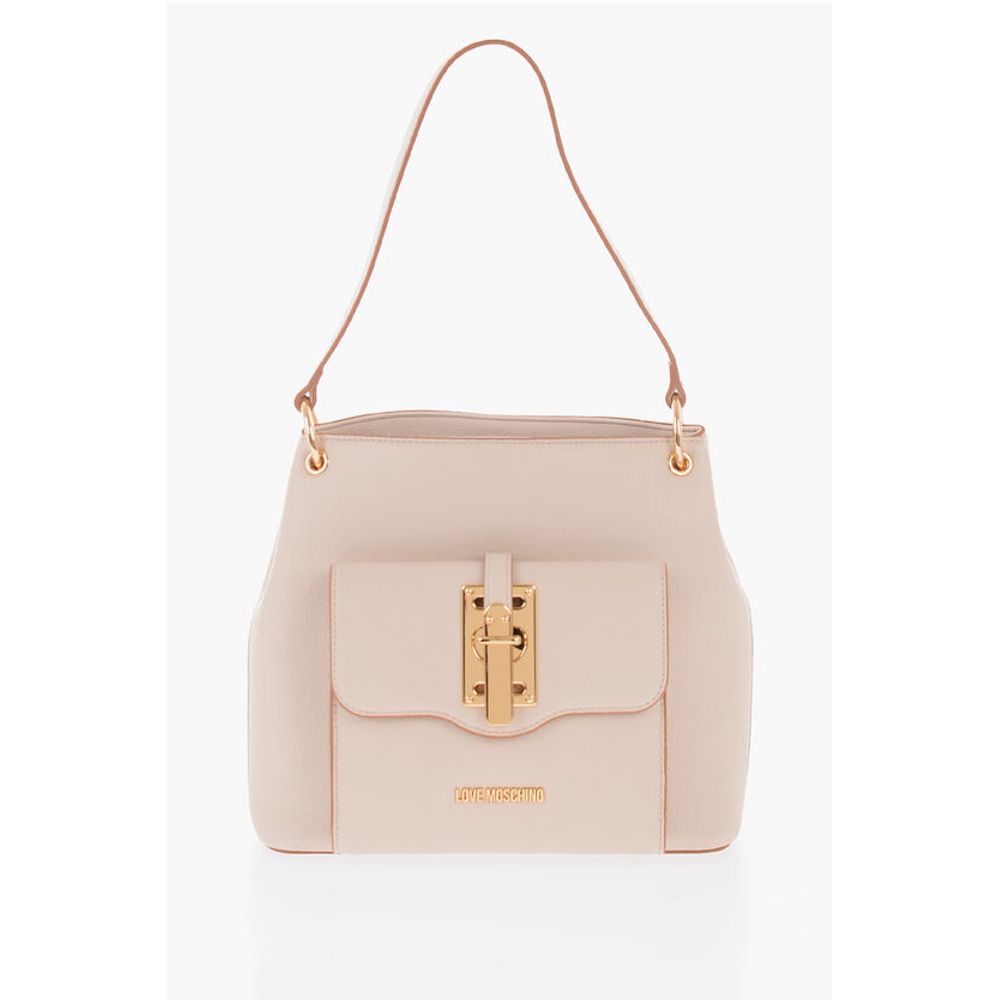 

Сумка через плечо LOVE из искусственной кожи с золотистыми деталями Moschino, Beige